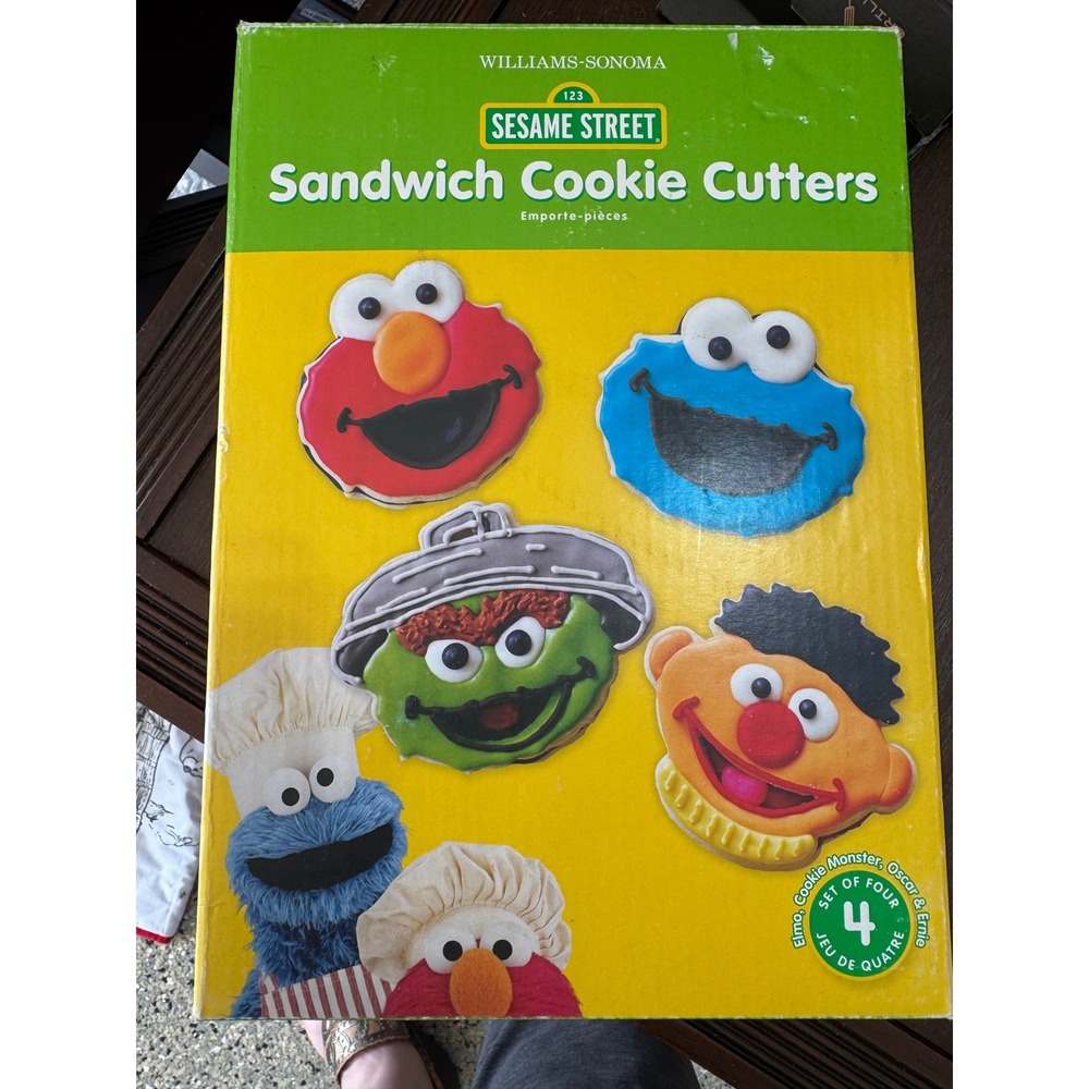 New Williams Sonoma Sesame Street Sandwich Cookie Cutters